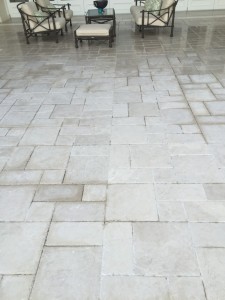 Outdoor marble showing extreme oxidation